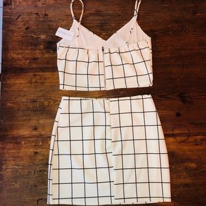 Blue Blush Tops - Blue Blush Los Angeles two piece skirt set Blue Blush Tops - Blue Blush Los Angeles two piece skirt set